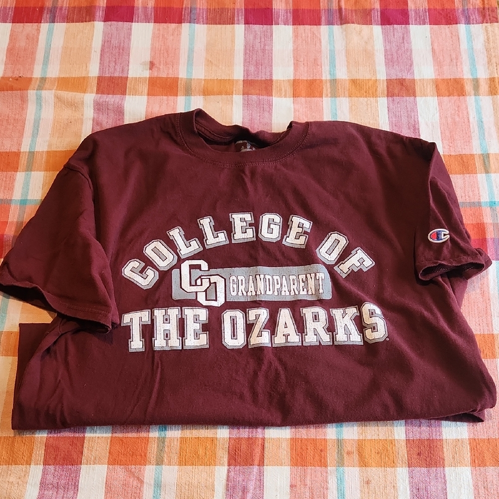Champion Burgundy College of the Ozarks Grandparent Tee